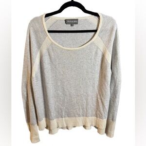 Michael Stars Women's Cream and Gray Sweater